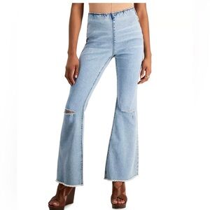 NWT TINSELTOWN MACYS HI RISE PULL ON FLARE JEANS SIZE 7 SO CUTE!